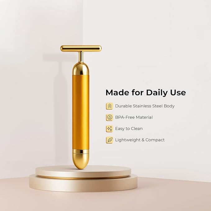 24k Gold Electric Facial Massager